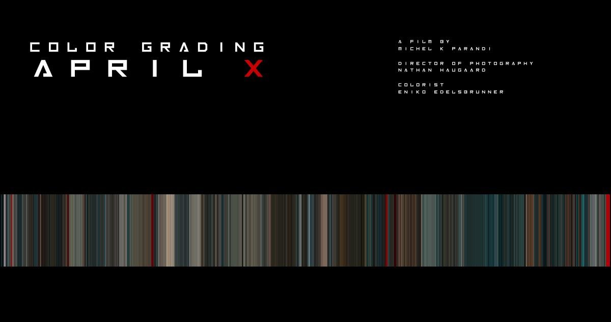 Cover page from the April X color process document.