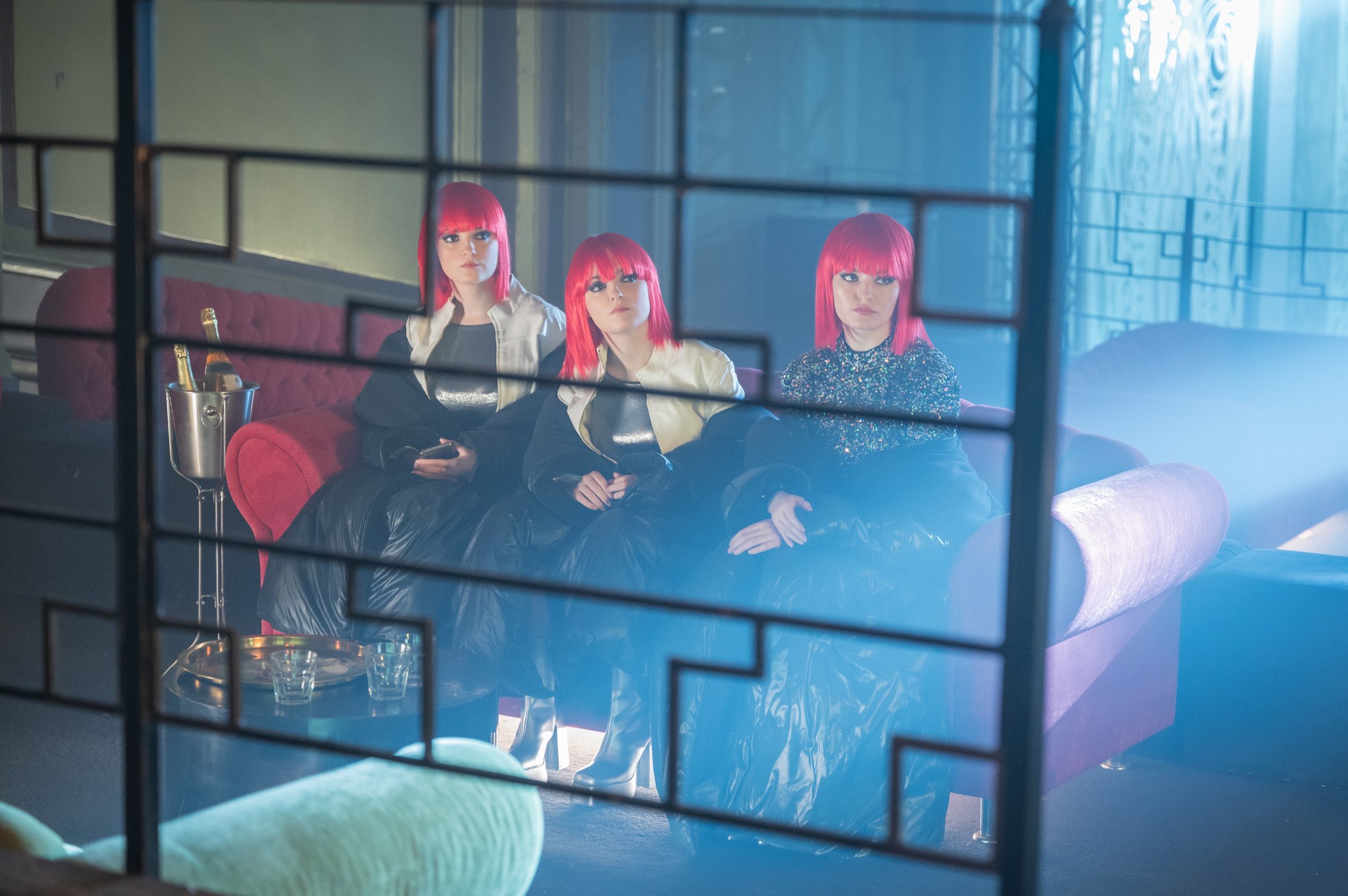 Behind-the-scenes photograph from the production of April X.