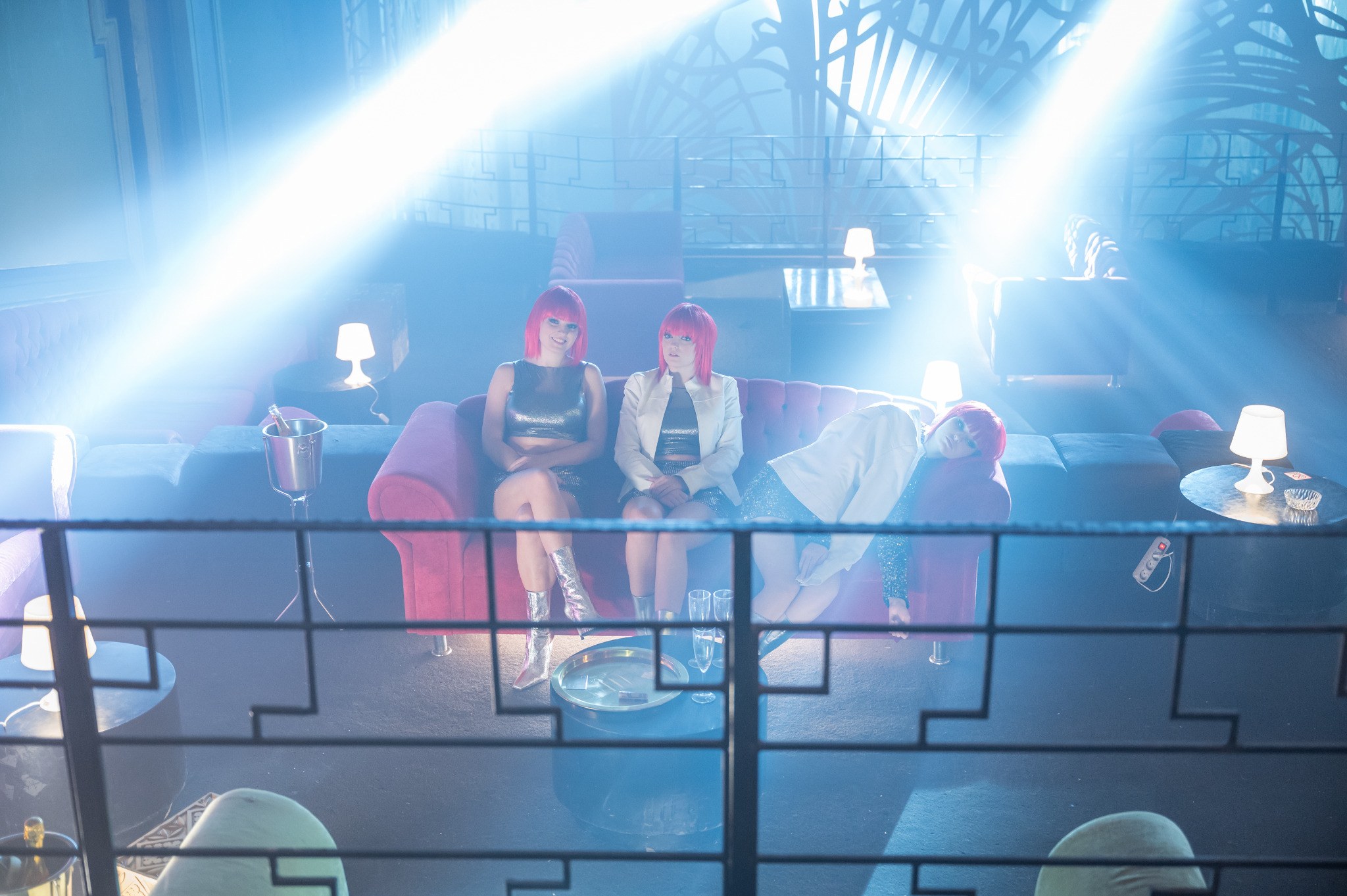 Behind-the-scenes photograph from the production of April X.