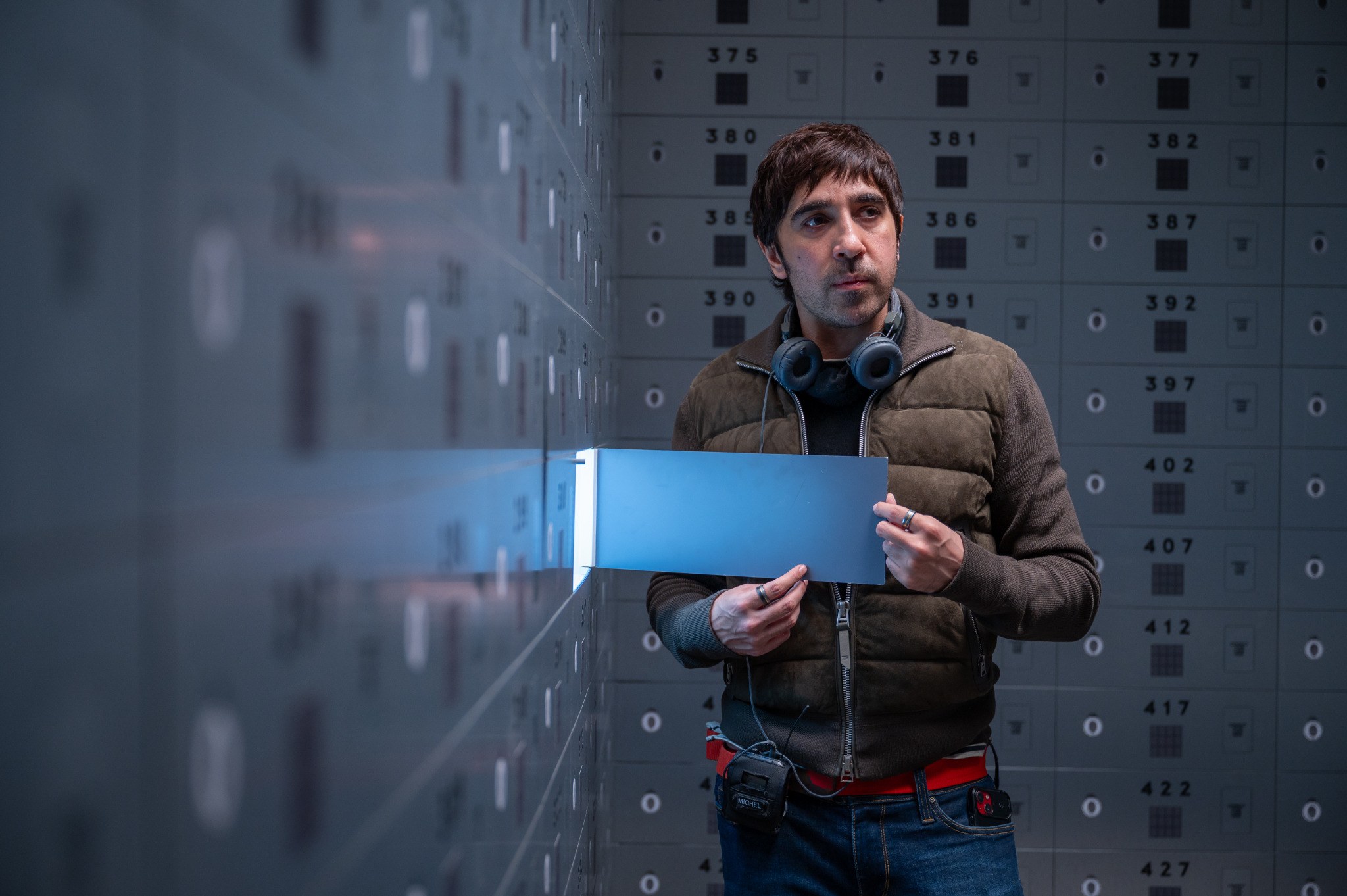 Michel K. Parandi behind the scenes during the production of April X.