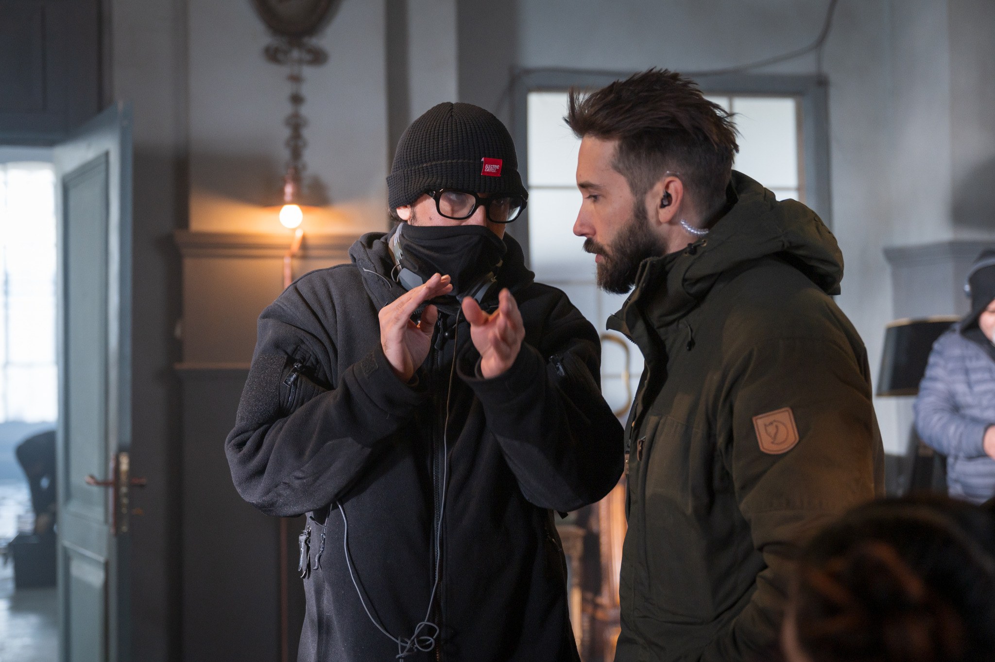 Michel K. Parandi behind the scenes during the production of April X.